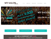 Tablet Screenshot of mysalonsuite.com